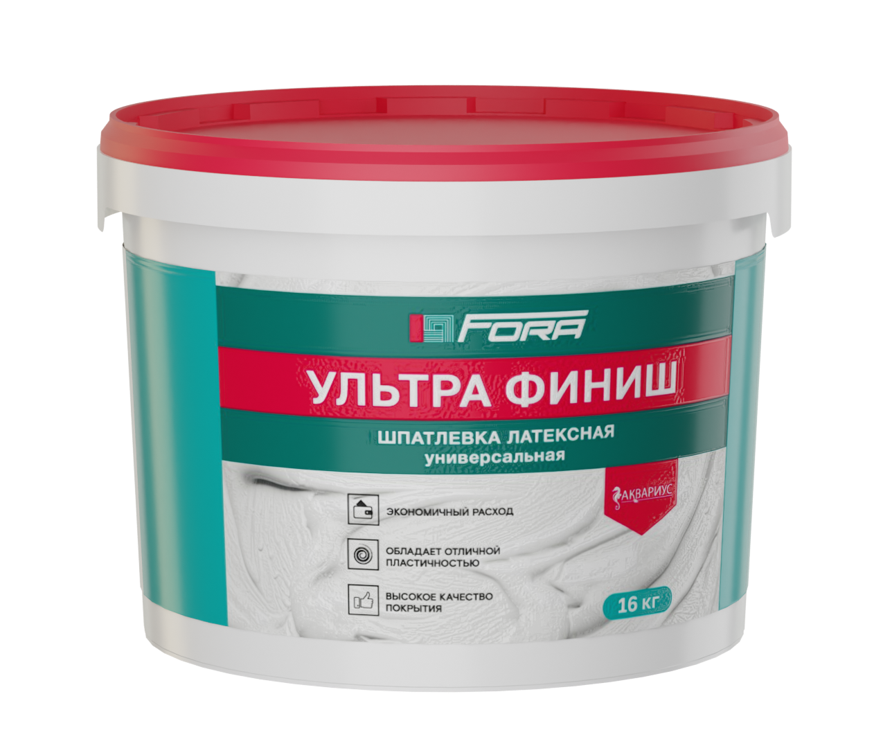 Шпатлевка универсальная латексная белая УЛЬТРА ФИНИШ "Аквариус"